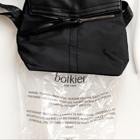 Botkier New York Backpack Bag Black Trigger Mini Backpack Travel Small NEW - Picture 9 of 14